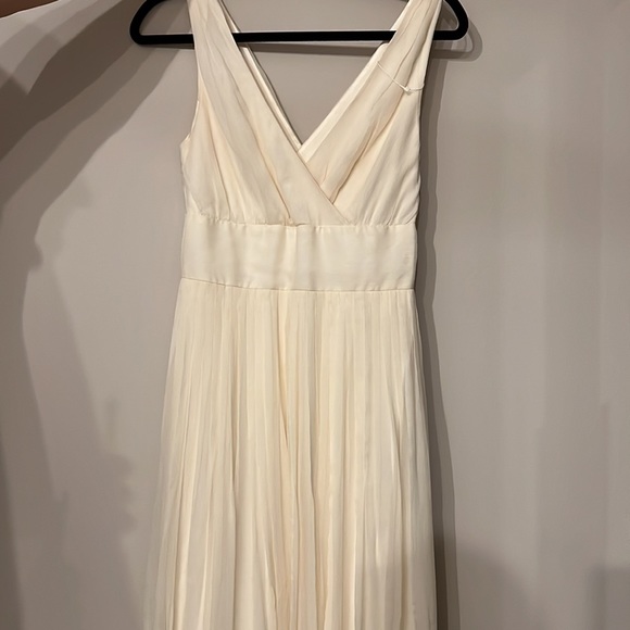 J.Crew Ivory Long Sophia Gown Silk chiffon - Picture 5 of 9